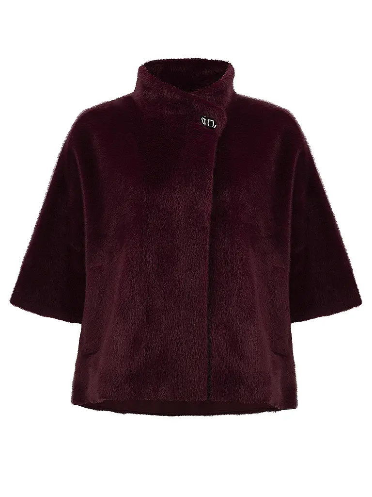 JOSEPH RIBKOFF | Jacke in Felloptik | dunkelrot