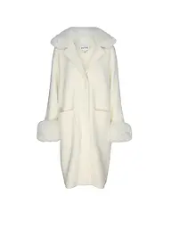 JOSEPH RIBKOFF | Mantel in Felloptik | creme