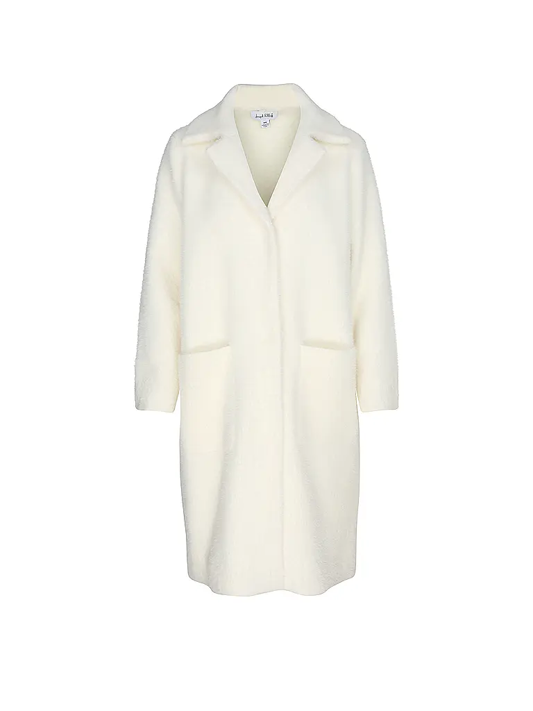 JOSEPH RIBKOFF | Mantel in Felloptik | creme
