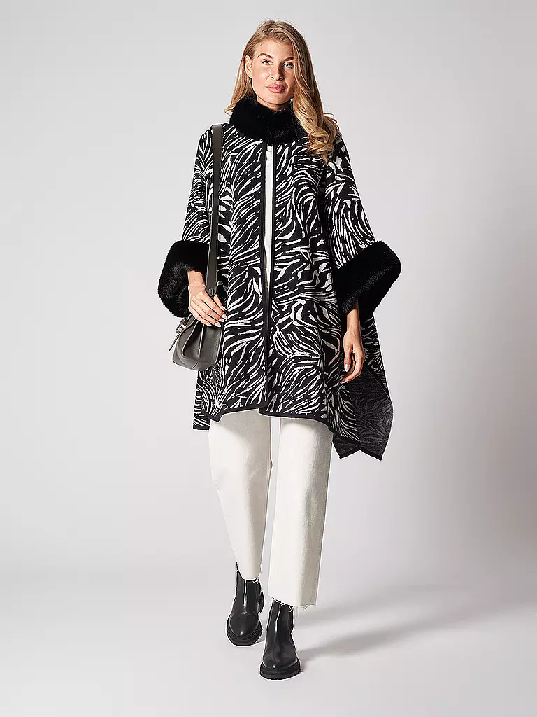 JOSEPH RIBKOFF | Poncho - Cape | schwarz