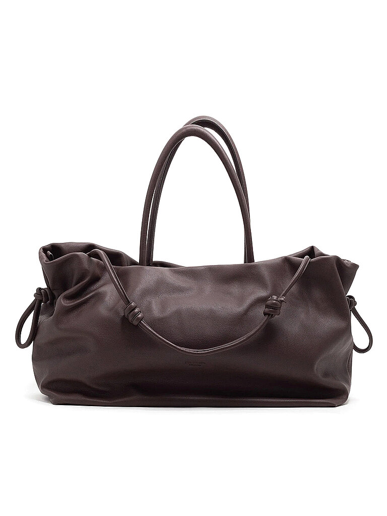 JULIA SKERGETH Ledertasche - Henkeltasche TAKEAWAY SLOUCH Large braun