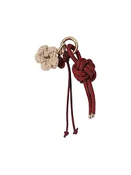 JULIA SKERGETH | Anhänger THE KNOT CHARM | dunkelrot