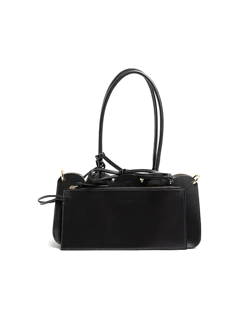 JULIA SKERGETH | Henkeltasche TAKEAWAY BAG TULIP | schwarz