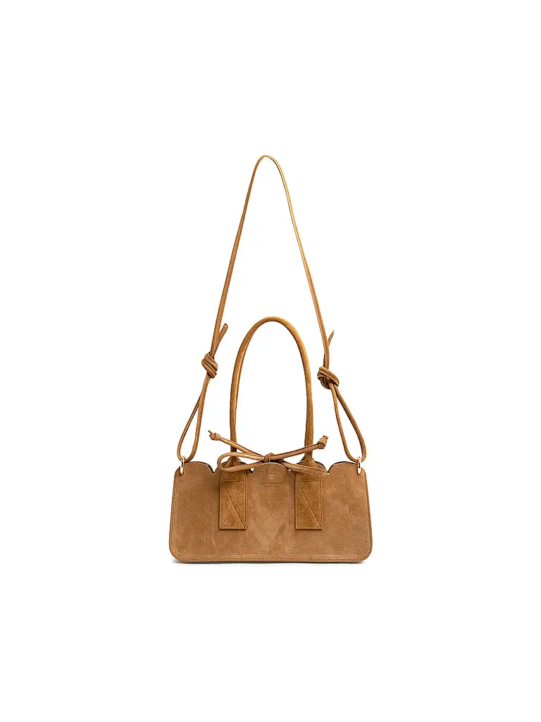 JULIA SKERGETH | Henkeltasche TAKEAWAY BAG TULIP | camel