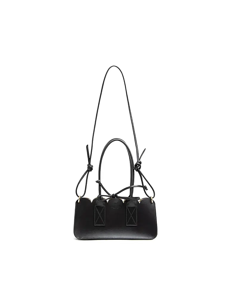 JULIA SKERGETH | Henkeltasche TAKEAWAY BAG TULIP | schwarz
