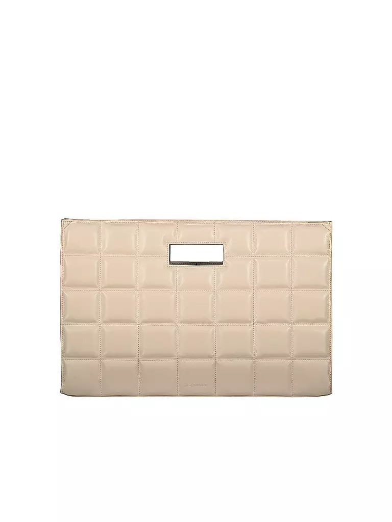 JULIA SKERGETH | Ledertasche -  Shopper The Quilted Bag L | beige