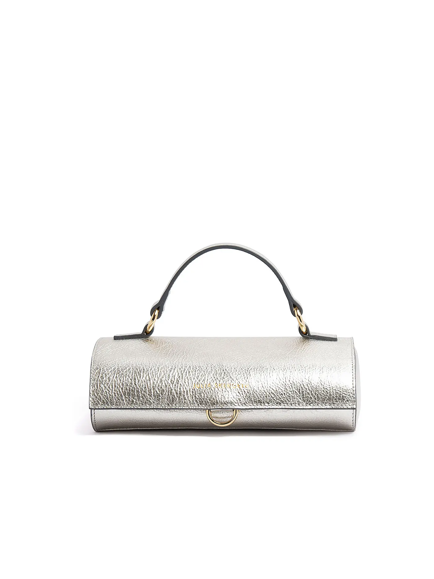 JULIA SKERGETH | Ledertasche - Flache Hänkeltasche | silber