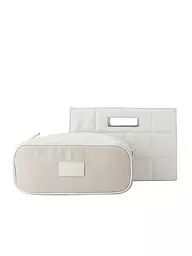 JULIA SKERGETH | Ledertasche - Henkeltasche QUILTED BAG SMALL | beige