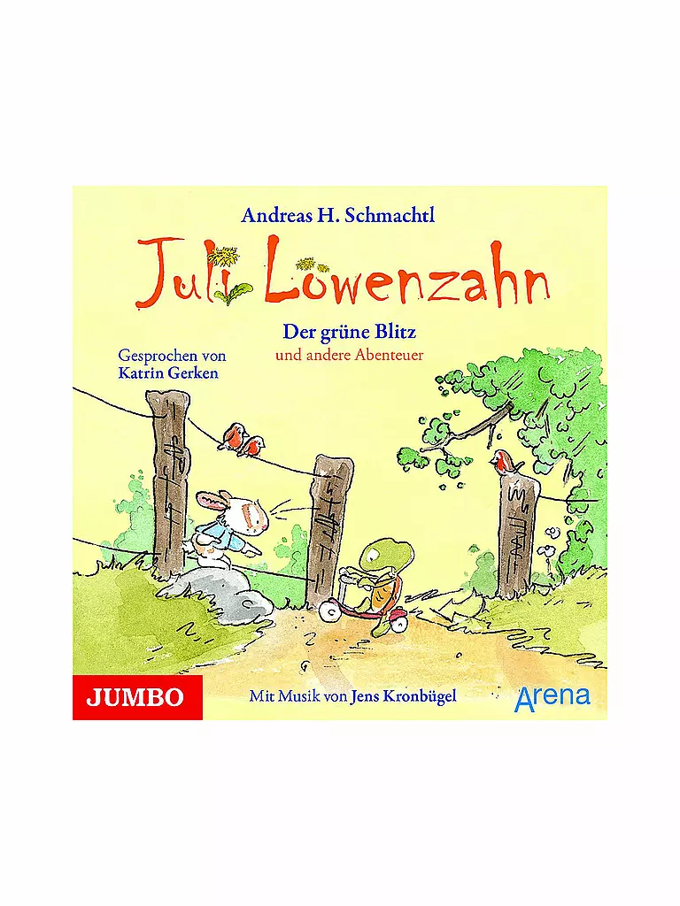JUMBO MEDIEN VERLAG | Hörbuch - Juli Löwenzahn: Der grüne Blitz und andere Abenteuer (Audio CD) | transparent