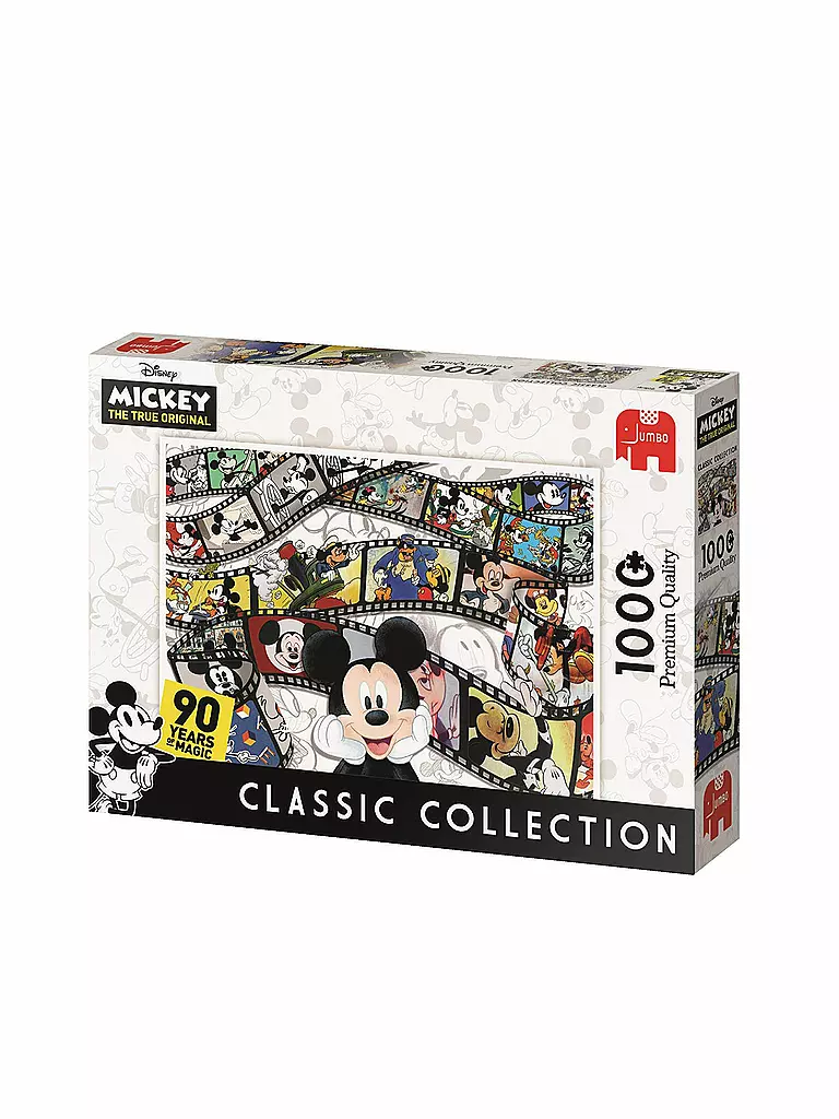 JUMBO | Puzzle - Classic Collection Mickey's 90. Geburtstag (1000 Teile) | transparent