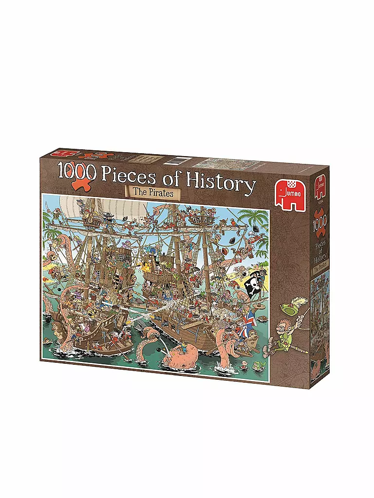 JUMBO | Puzzle - Pieces of History The Pirates (1000 Teile) | transparent