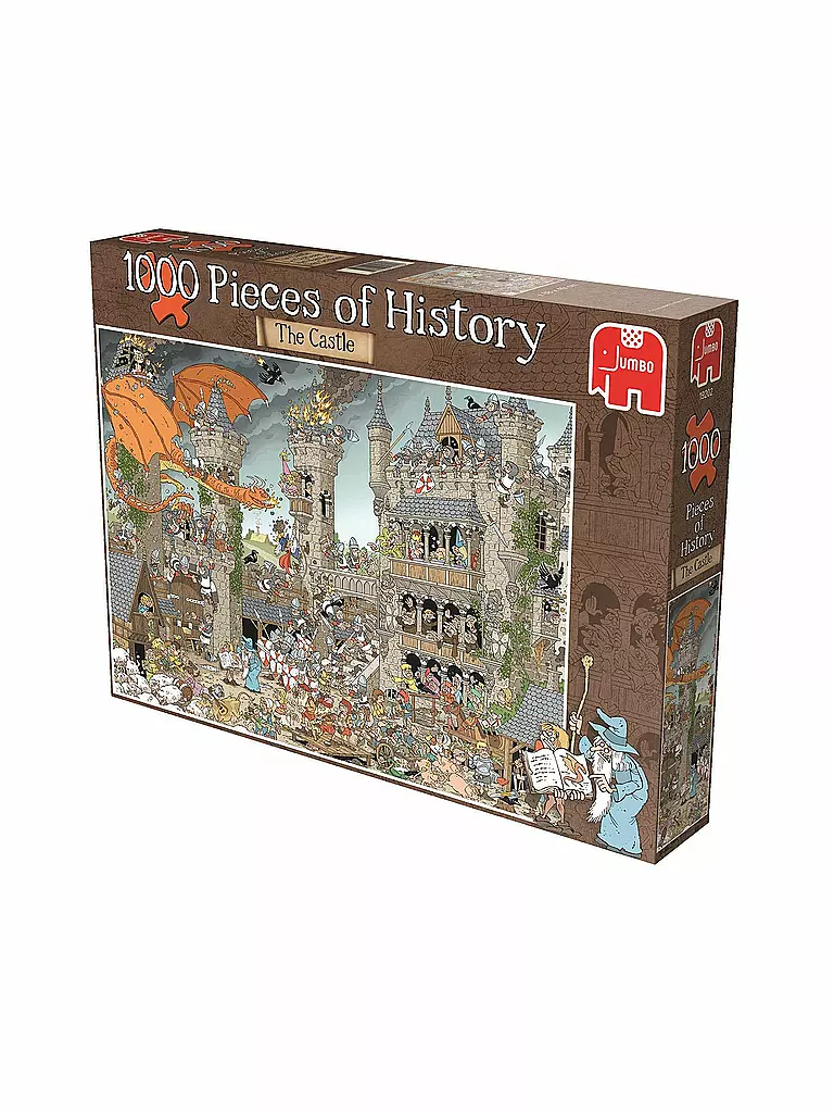 JUMBO | Puzzle - Rob Derks Pieces of History - Die Burg (1000 Teile) | transparent