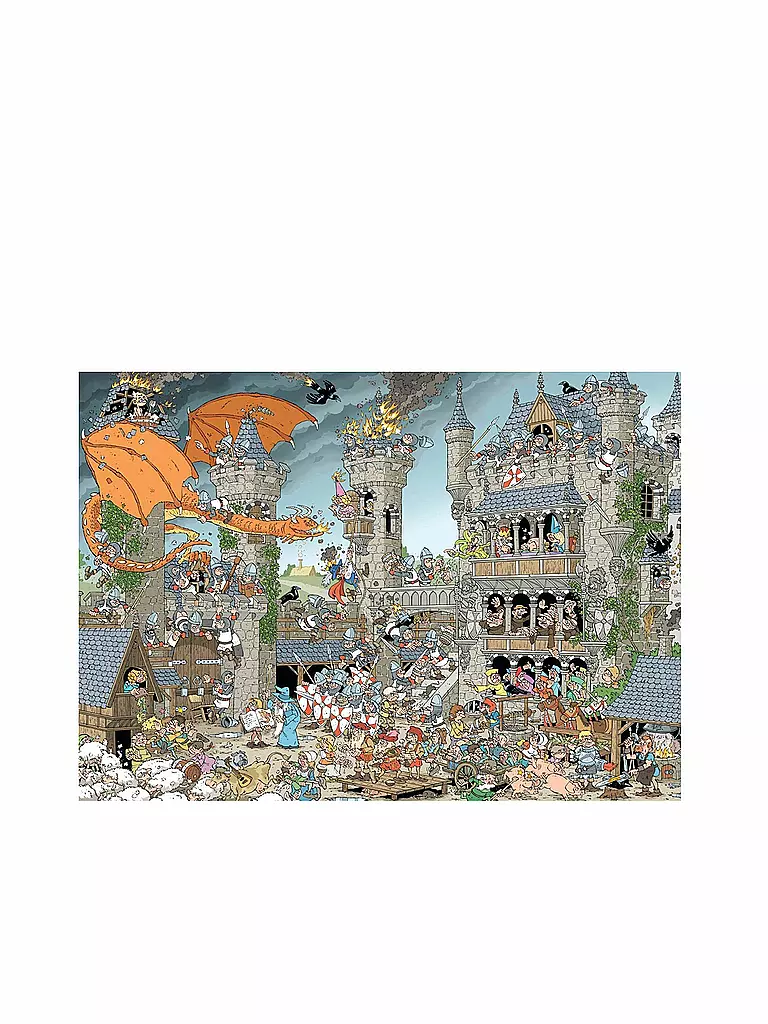 JUMBO | Puzzle - Rob Derks Pieces of History - Die Burg (1000 Teile) | transparent