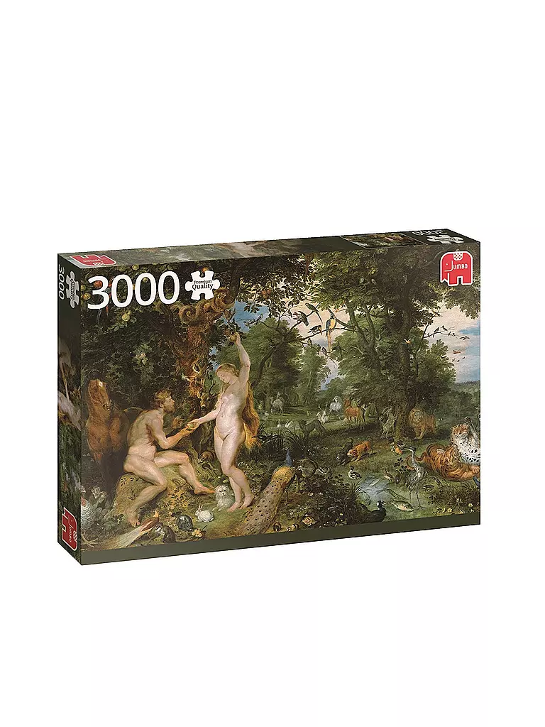 JUMBO | Puzzle - Rubens der Garten Eden 3000 Teile | transparent