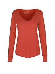 JUVIA | Loungewear Shirt  | rot
