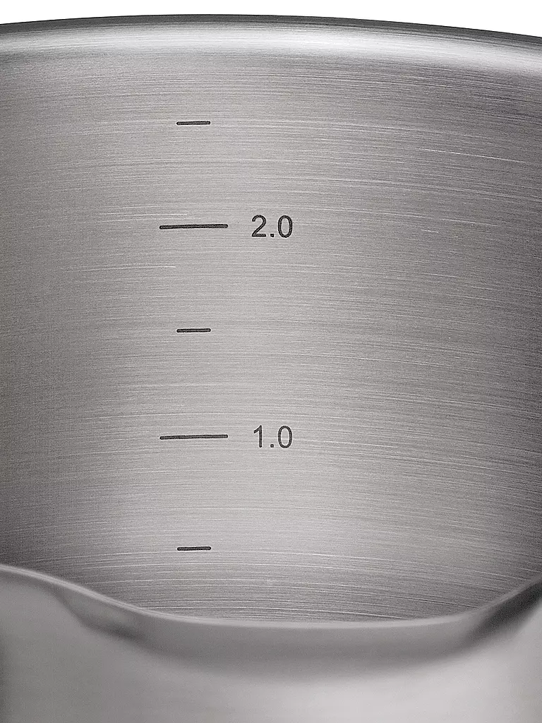 KÜCHENPROFI | Bratentopf 20cm/3l BOLOGNA Edelstahl /Schwarz | silber