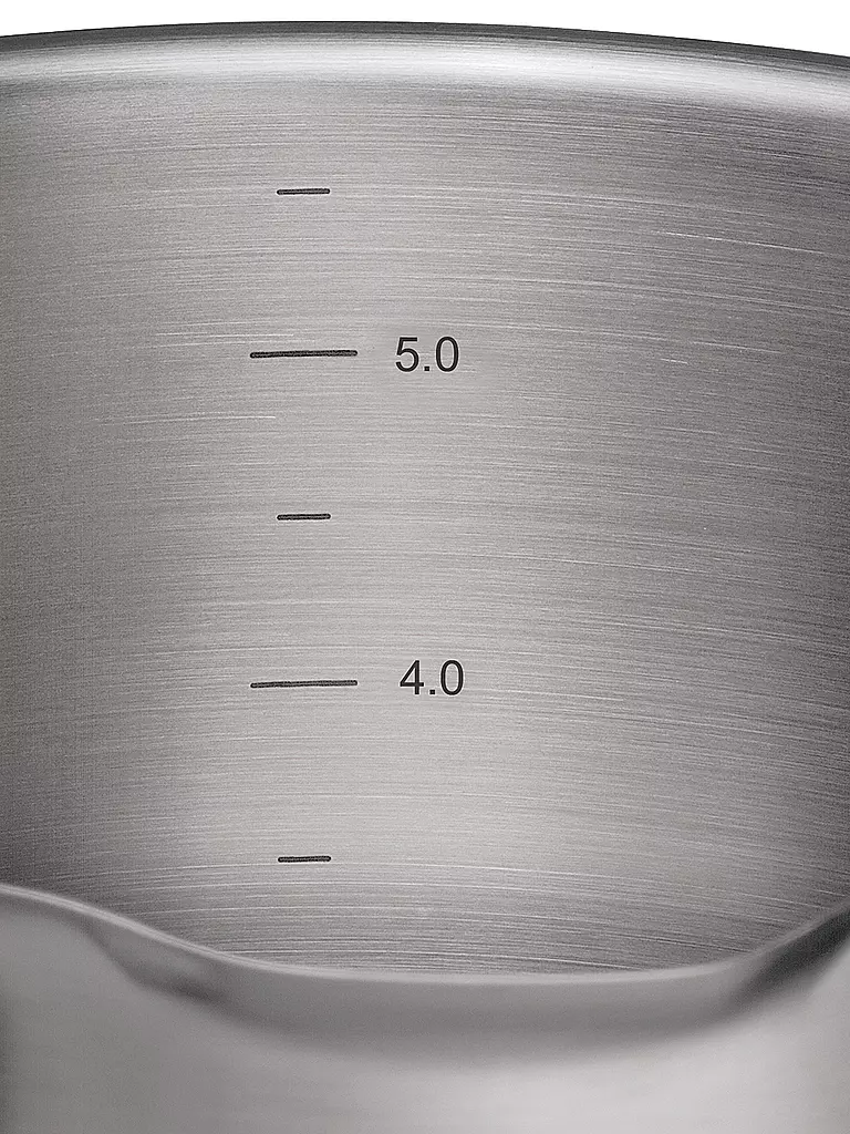 KÜCHENPROFI | Kochtopf  24cm/6,7l BOLOGNA Edelstahl/Schwarz | silber