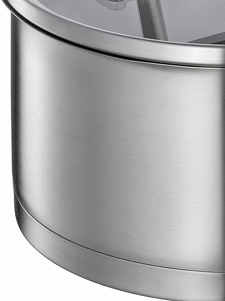KÜCHENPROFI | Stielkasserolle 16cm/1,5l  BOLOGNA Edelstahl /Schwarz | silber