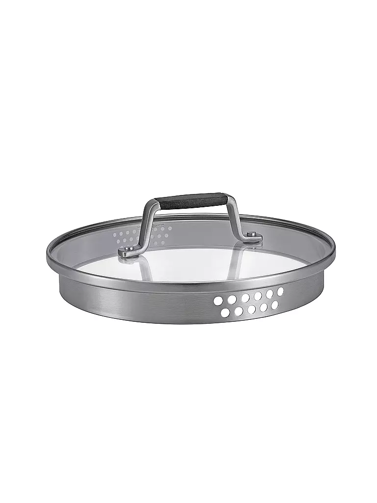 KÜCHENPROFI | Stielkasserolle 16cm/1,5l  BOLOGNA Edelstahl /Schwarz | silber