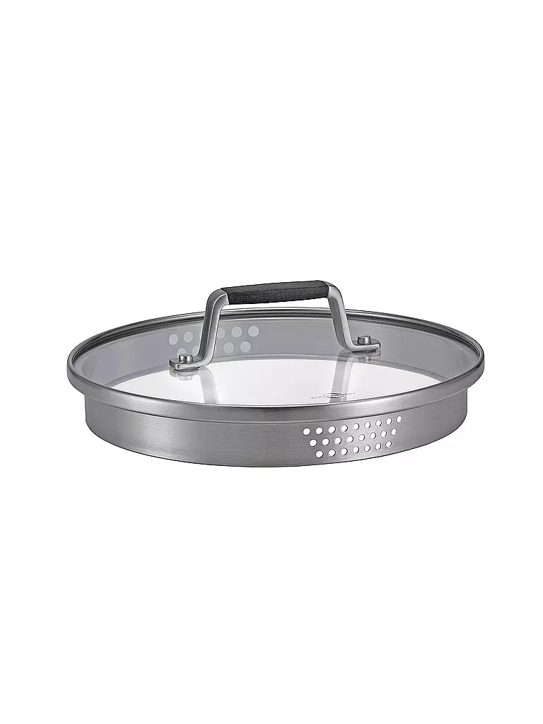 KÜCHENPROFI | Stielkasserolle 16cm/1,5l  BOLOGNA Edelstahl /Schwarz | silber