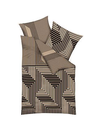 KAEPPEL | Flanell Bettwäsche 70x90cm/140x200cm ESCAPE Gold