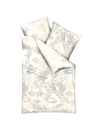 KAEPPEL | Flanell Bettwäsche 70x90cm/140x200cm SCHNEEEULE Natur