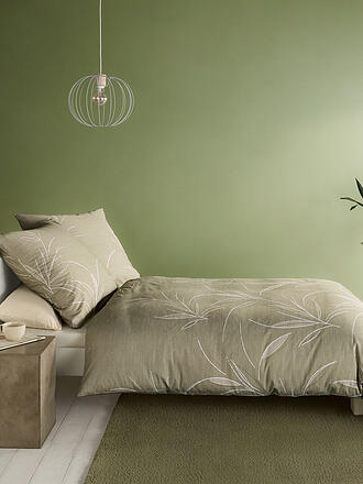 KAEPPEL | Flanell Bettwäsche ORGANIC 70x90cm/140x200cm Khaki 