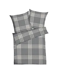 KAEPPEL | Flanell Bettwäsche 70x90cm/140x200cm PURE Blau | Grau