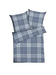 KAEPPEL | Flanell Bettwäsche 70x90cm/140x200cm PURE Blau | Dunkelblau