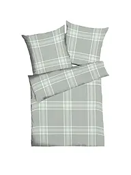 KAEPPEL | Flanell Bettwäsche 70x90cm/140x200cm PURE Blau | Hellgrün