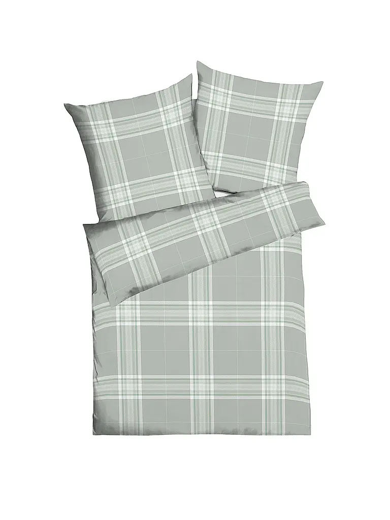 KAEPPEL | Flanell Bettwäsche 70x90cm/140x200cm PURE Gruen | Hellgrün