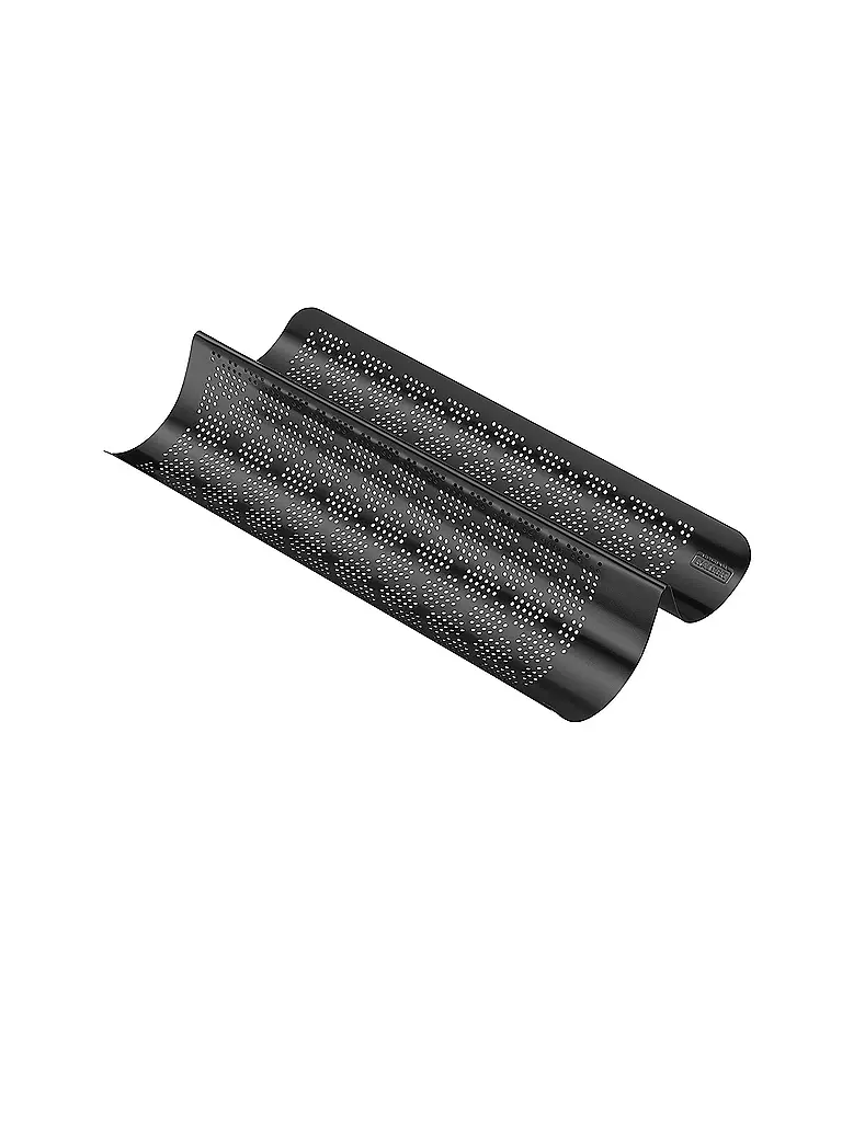 KAISER | Baguette Backblech perforiert 40 x 20 cm Antihaft  | schwarz