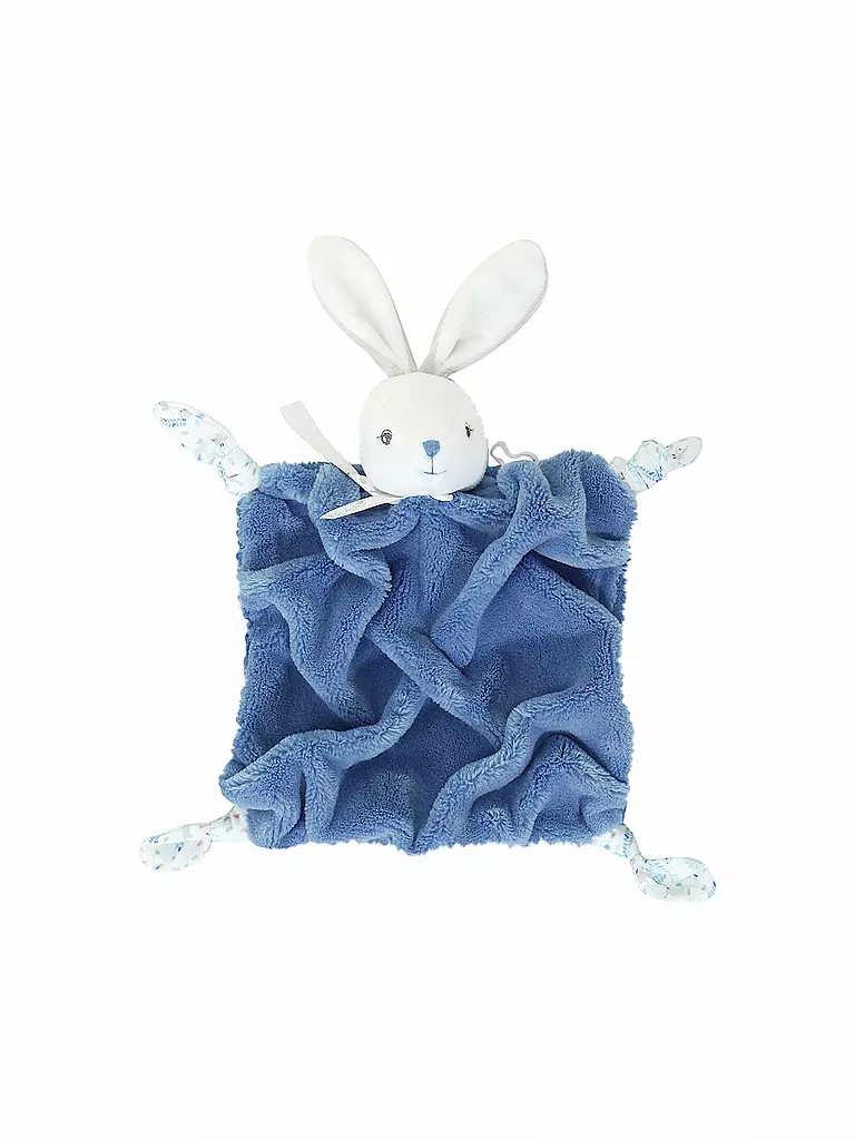 KALOO | Schmusetuch Hase 20cm | blau