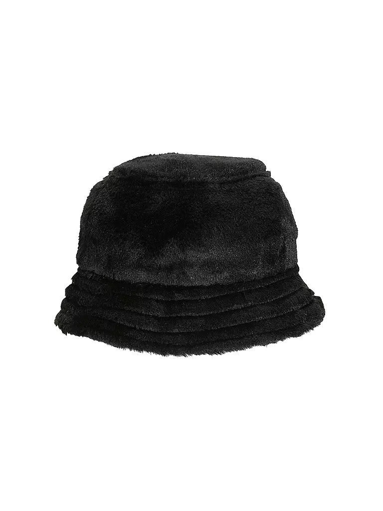 KARL KANI | Fischerhut - Bucket Hat in Felloptik | schwarz