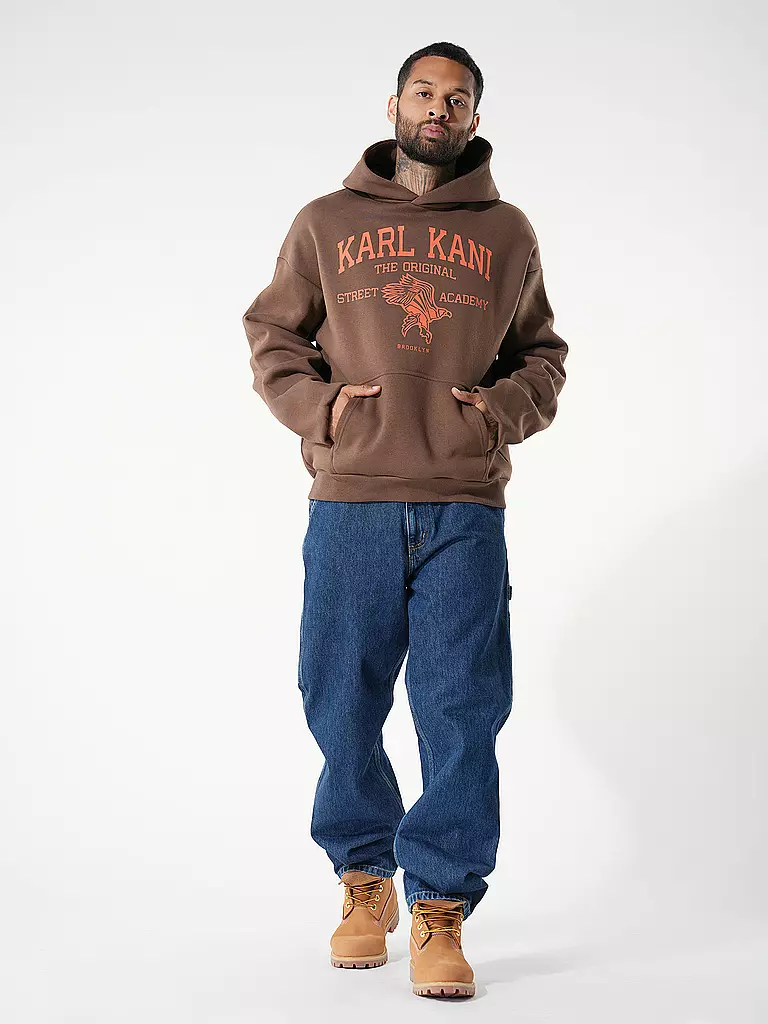 KARL KANI | Kapuzensweater - Hoodie  | braun