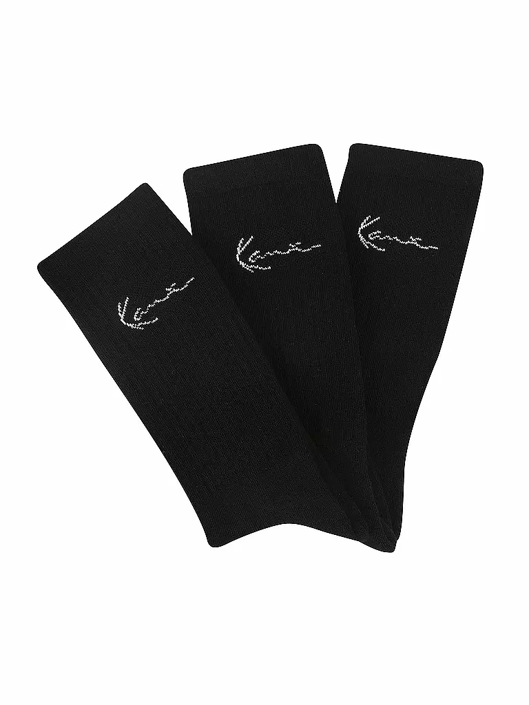 KARL KANI | Socken Signature Stripe 3-er Pkg. black | schwarz