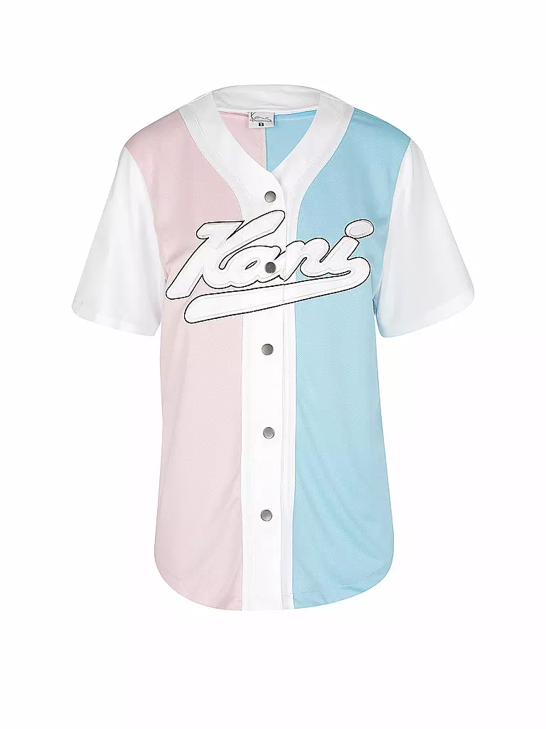 KARL KANI | T Shirt Varsity Block Baseball Shirt | weiß