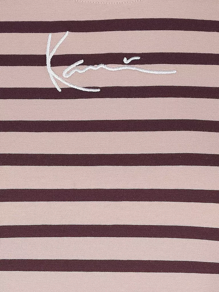 KARL KANI | T-Shirt Cropped Fit  | rosa