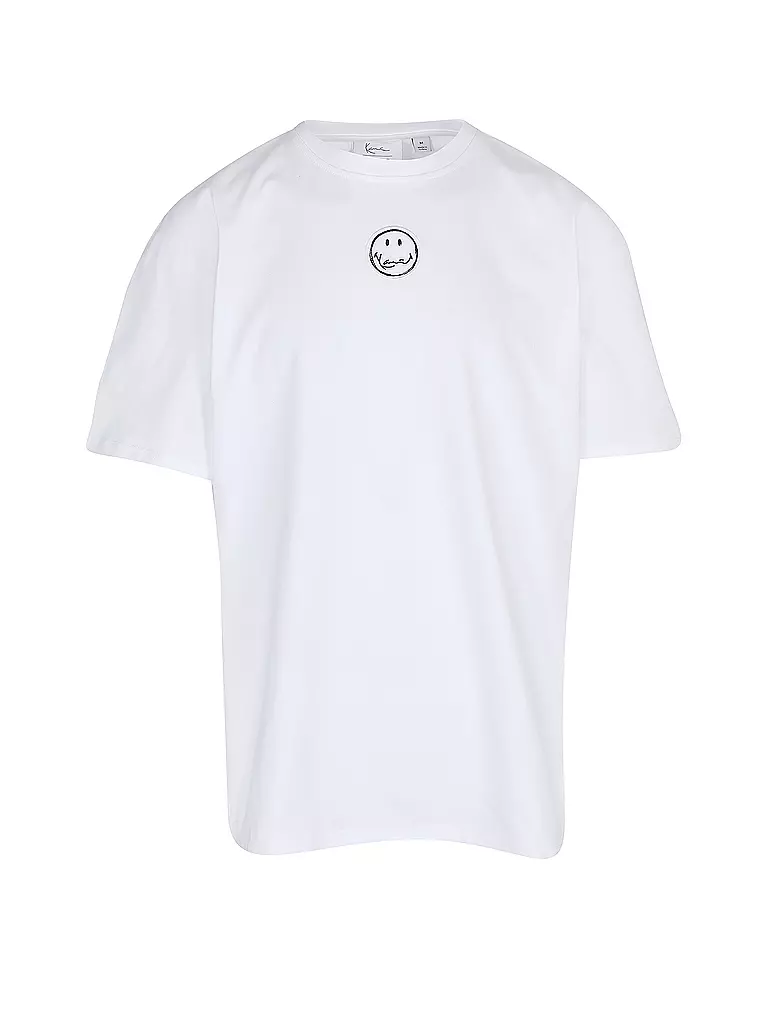 KARL KANI | T-Shirt SIGNATURE SMILEY® | weiß