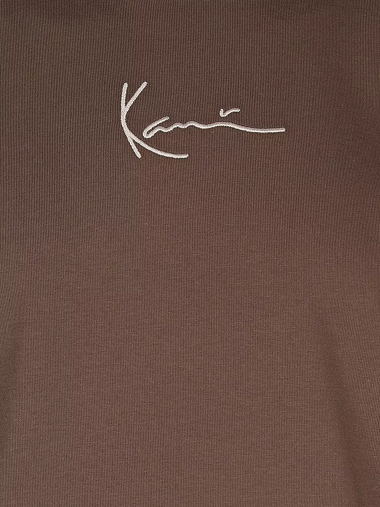 KARL KANI | T-Shirt SMALL SIGNATURE | braun