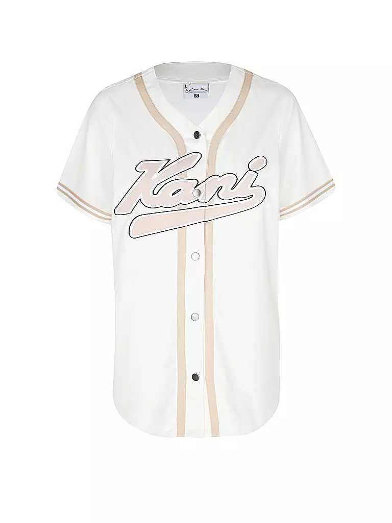 KARL KANI | T-Shirt VARSITY | creme