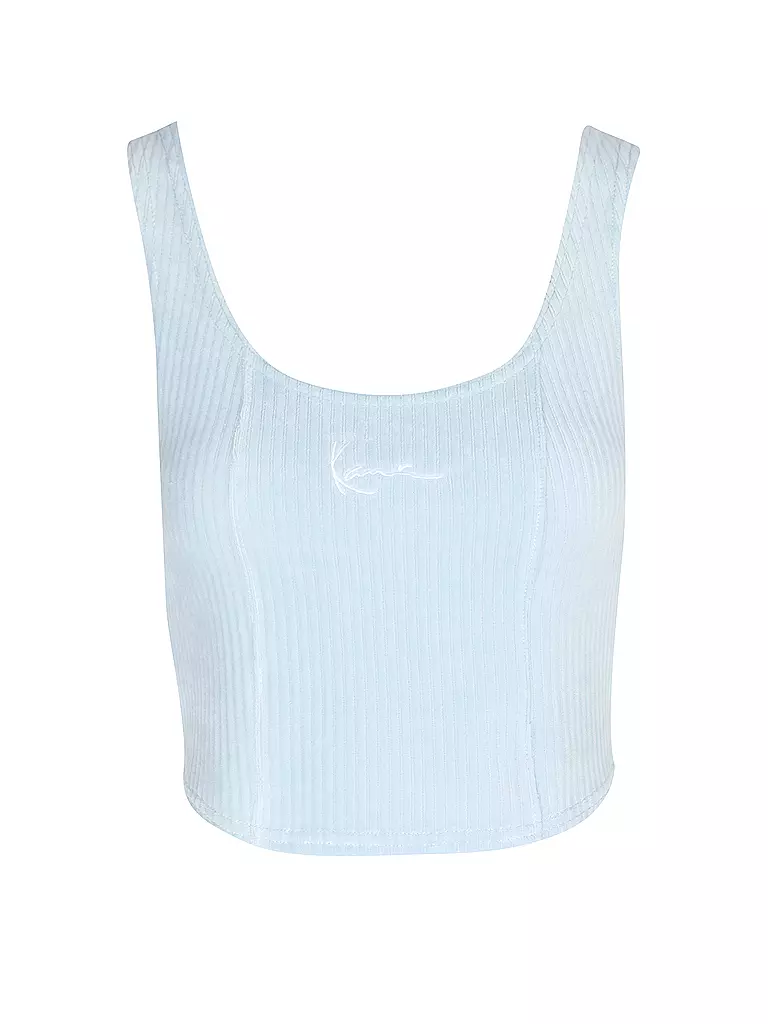 KARL KANI | Top Cropped Fit | hellblau