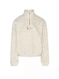 KARL KANI | Troyer Sweater in Felloptik  | creme