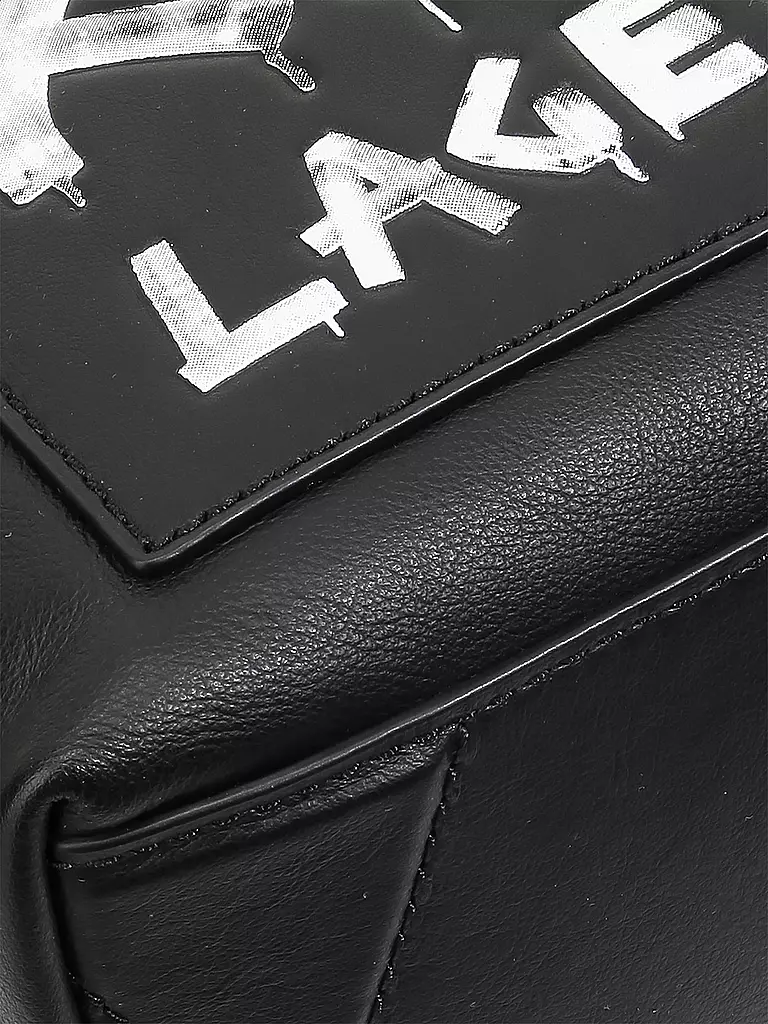 KARL LAGERFELD | Ledertasche - Bucket Bag K/Soho | schwarz