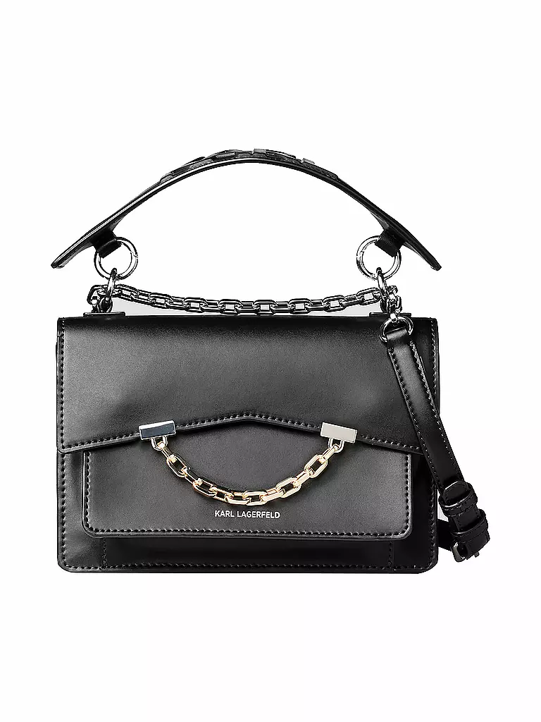 KARL LAGERFELD | Ledertasche - Umhängetasche K/Karl Seven | schwarz