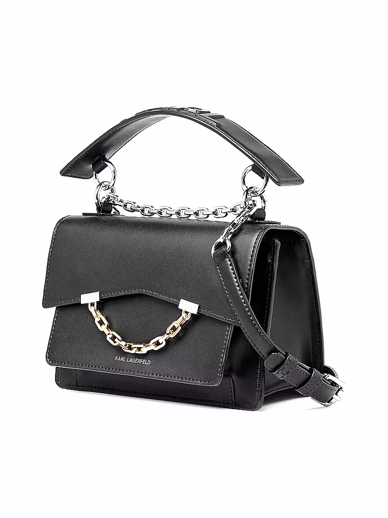 KARL LAGERFELD | Ledertasche - Umhängetasche K/Karl Seven | schwarz