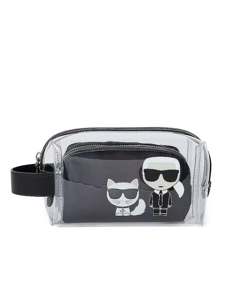 KARL LAGERFELD | Make Up Bag 2 in 1 K/IKONIK  | schwarz