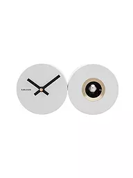 KARLSSON | Wanduhr CUCKOO DUO Black | weiss