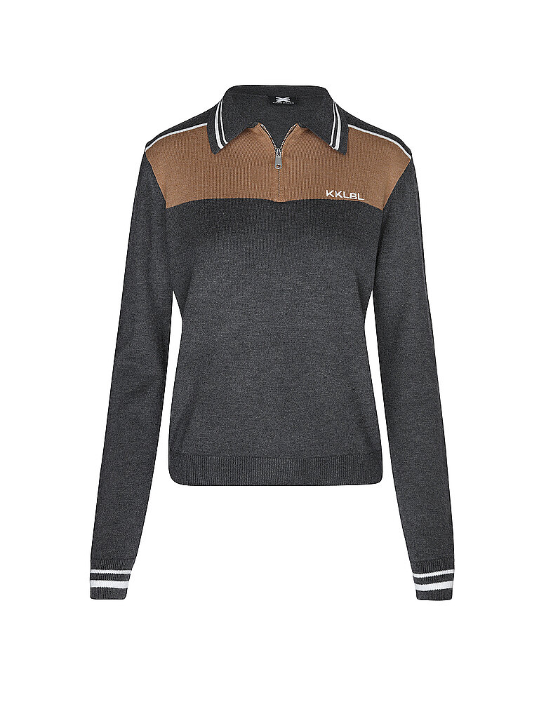 KARO KAUER Poloshirt grau | XL