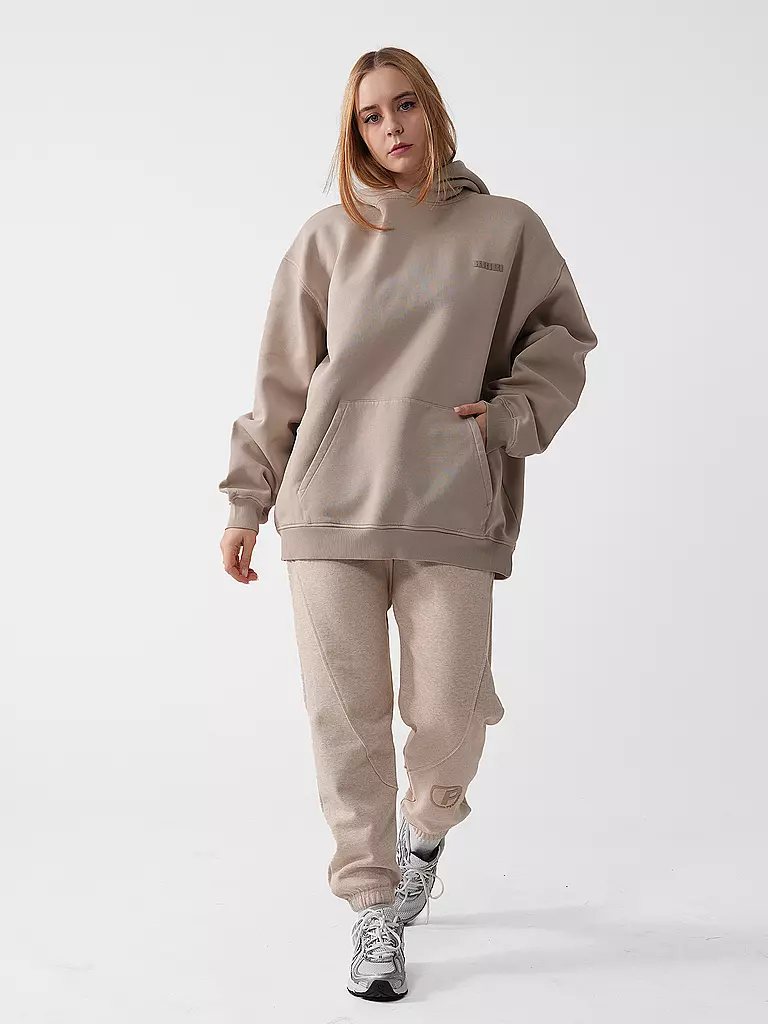 KARO KAUER | Kapuzensweater - Hoodie  | hellbraun